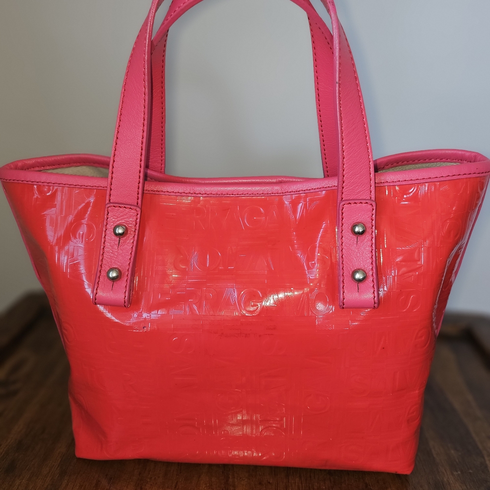 Vibrant Pink Designer Tote Bag - Picture 2 of 13